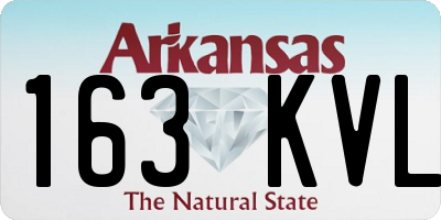 AR license plate 163KVL