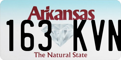 AR license plate 163KVN
