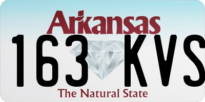AR license plate 163KVS