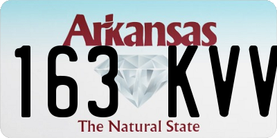 AR license plate 163KVV