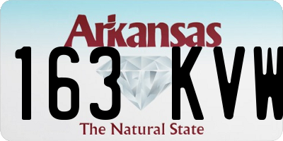 AR license plate 163KVW