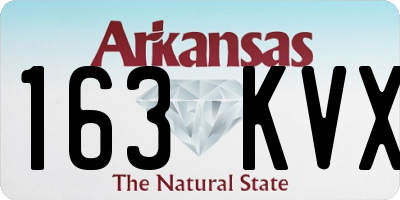 AR license plate 163KVX