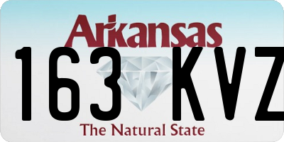 AR license plate 163KVZ