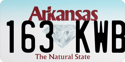 AR license plate 163KWB
