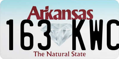 AR license plate 163KWC