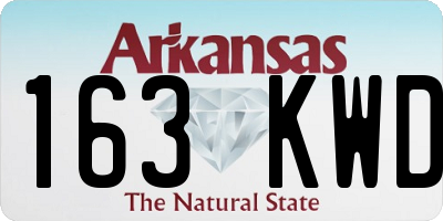 AR license plate 163KWD
