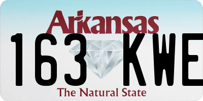 AR license plate 163KWE