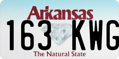 AR license plate 163KWG