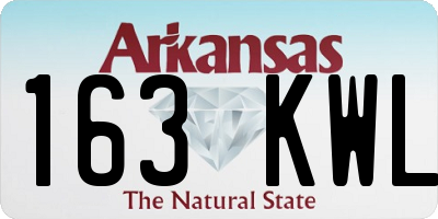 AR license plate 163KWL
