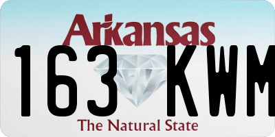 AR license plate 163KWM