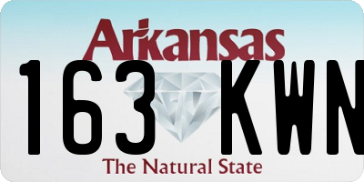 AR license plate 163KWN