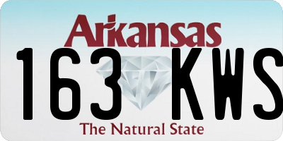 AR license plate 163KWS