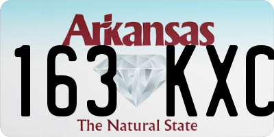 AR license plate 163KXC