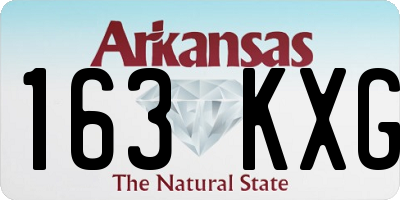 AR license plate 163KXG