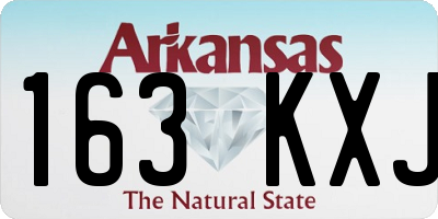AR license plate 163KXJ