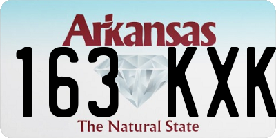 AR license plate 163KXK