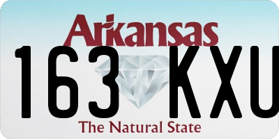 AR license plate 163KXU