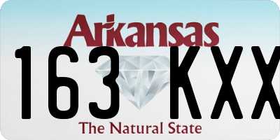 AR license plate 163KXX
