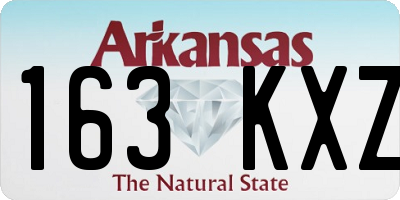 AR license plate 163KXZ
