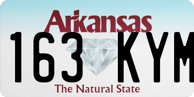 AR license plate 163KYM
