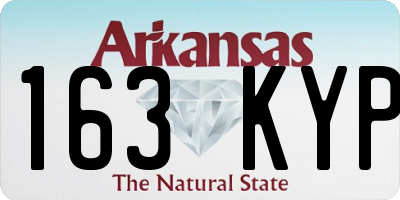 AR license plate 163KYP