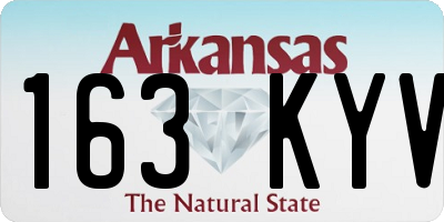 AR license plate 163KYV