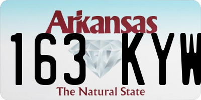 AR license plate 163KYW