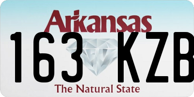 AR license plate 163KZB