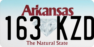 AR license plate 163KZD