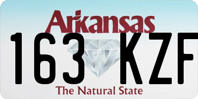 AR license plate 163KZF