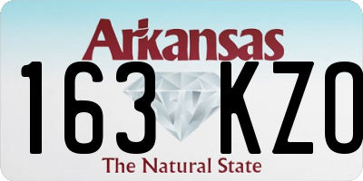 AR license plate 163KZO
