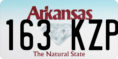 AR license plate 163KZP