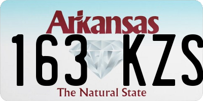 AR license plate 163KZS