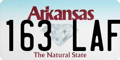 AR license plate 163LAF