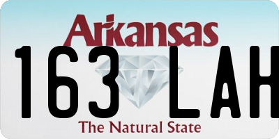 AR license plate 163LAH