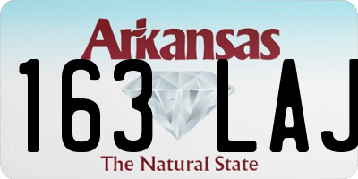 AR license plate 163LAJ