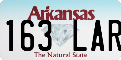 AR license plate 163LAR