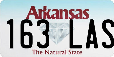 AR license plate 163LAS