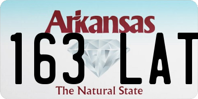 AR license plate 163LAT