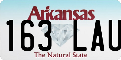 AR license plate 163LAU
