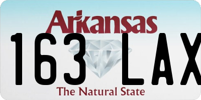 AR license plate 163LAX