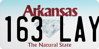 AR license plate 163LAY