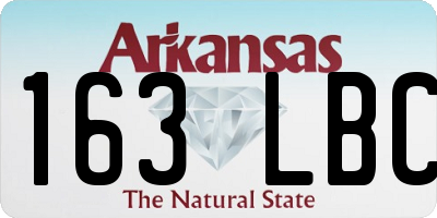 AR license plate 163LBC