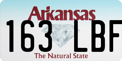 AR license plate 163LBF