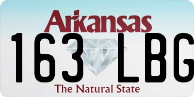 AR license plate 163LBG