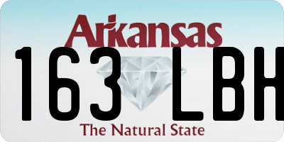 AR license plate 163LBH