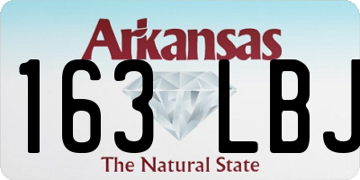 AR license plate 163LBJ