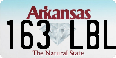 AR license plate 163LBL