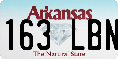 AR license plate 163LBN