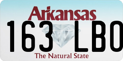 AR license plate 163LBO